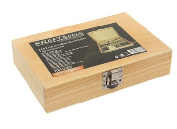 АКСЕССУАРЫ для МИНИ-Шлифмашины набор 100 шт. в деревянном футляре КД10265