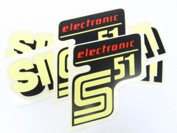 KNIAZW - NAKLEJKA SIMSON S51 ELEKTRONIC WZÓR DDR