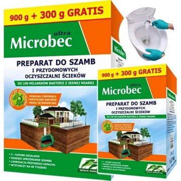 MICROBEC Ultra 10 x MOCNIEJSZY BAKTERIE 1,2kg x 2