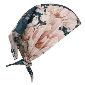 SAMIBOO, Bambusowa chustka apaszka Peonie Granat