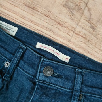 LEVI'S Mile High Super Skinny Spodnie Jeans Damskie r. 28/28