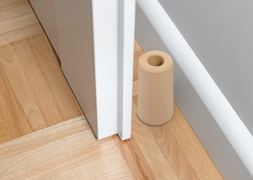 Дверной ограничитель премиум-класса, серый, 75 мм.