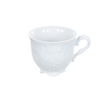 FILIŻANKA DO KAWY BIAŁA ĆMIELÓW ROCOCO 0001 250 ML
