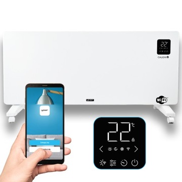 2w1 Grzejnik elektryczny Konwektorowy Panelowy Yoer +WiFi timer 2500W +ECO