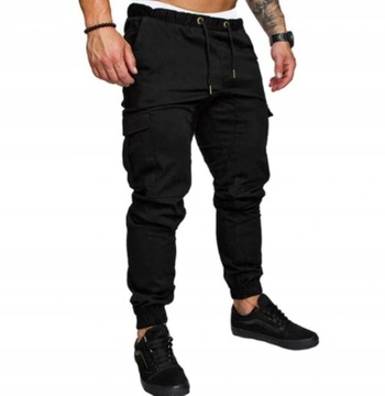 Men Cargo Pants Summer Work Trousers Stretch Waist