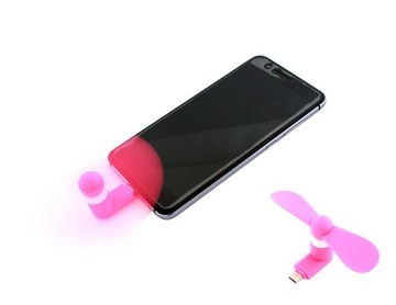 Wiatraczek Wentylator silikon TEL micro USB