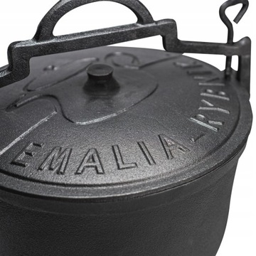 ЧУГУННЫЙ КАУЛДЕЛЬ 4л ОХОТНИЧИЙ ГОРШОК НЕБЕСНЫЙ + в подарок