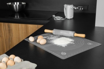 КОМПЛЕКТ СИЛИКОНОВЫЙ КОВРИК С АНТИПРИГАРНЫМ КОВРИКОМ ДЛЯ ДОСКИ + РАЛИК