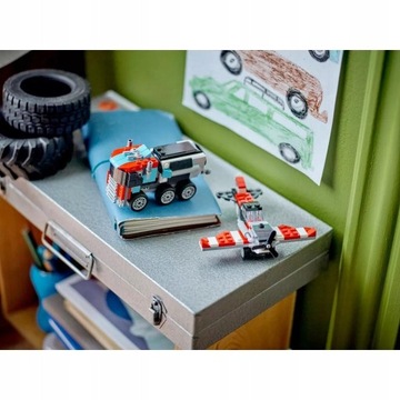 LEGO CREATOR 3в1 ГРУЗОВИК АВТОМОБИЛЬ ГОНОК АВТОМОБИЛЬ САМОЛЕТ ВЕРТОЛЕТ