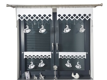 АЖУРНОЕ УКРАШЕНИЕ ДЛЯ КУХОННОЙ ПАНЕЛИ ШИРИНОЙ 60см ГИРЛАНД СТЕКЛЯННЫЕ КРИСТАЛЛЫ