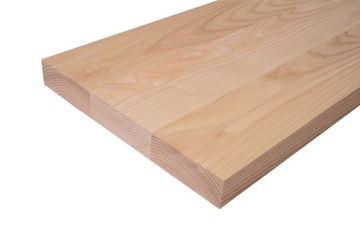 Surowe Schody Jesionowe PREMIUM Formatka 110x24x4 cm