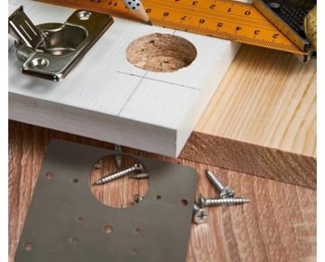 ПЛАСТИНА ДЛЯ РЕМОНТА СОРВАННЫХ МЕБЕЛЬНЫХ ПЕТЛЕЙ ПЕТЛИ ДЛЯ РЕМОНТА ПЕТЛИ РЕМКОМПЛЕКТ