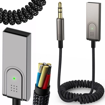 ADAPTER SAMOCHODOWY ODBIORNIK AUDIO BLUETOOTH USB