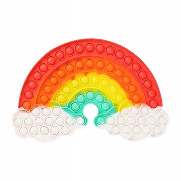 Duży rozmiar 40CM 50CM Rainbow plac Push Bubble