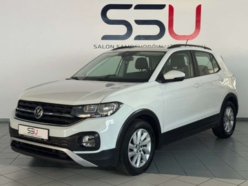 Volkswagen T-Cross SUV 1.0 TSI 95KM 2019 Volkswagen T-Cross 1.0 TSI 95 KM Led Full Opcja Alu Gwarancja SSU 95KM