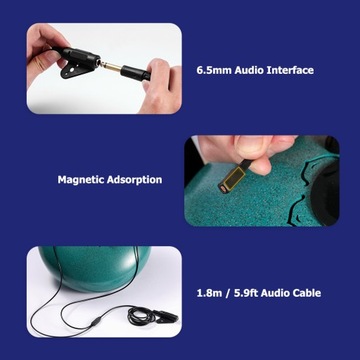 Универсальный магнитный пьезозвукосниматель Hluru без сверления