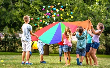 ПРОФЕССИОНАЛЬНЫЙ АНИМАЦИЯ ШАРФ 3м ПАРАШЮТ + ФУ