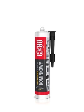 CX80 USZCZELNIACZ KOMINKOWY OGNIOODPORNY CZARNY 300 ML