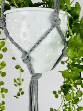 Подвесная подставка для цветов из ниток макраме в стиле бохо, 37 цветов.