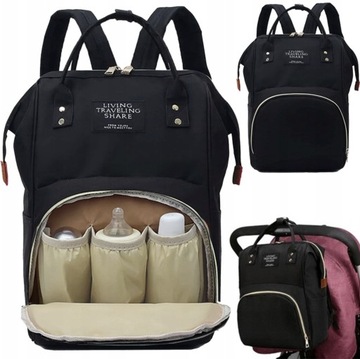 СУМКА ДЛЯ КОЛЯСКИ, РЮКЗАК-ОРГАНИЗАТОР ДЛЯ МАМА, ПАПА 3в1