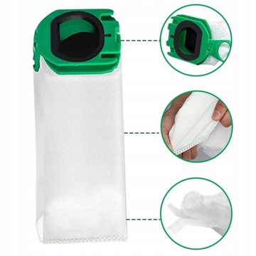 12 фильтровальных мешков для пылесоса Vorwerk Kobold VB100