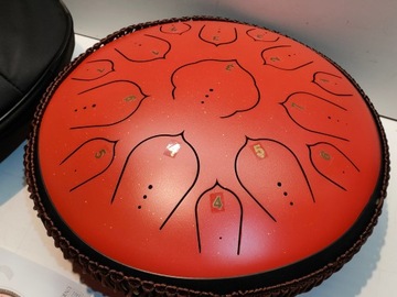 СТАЛЬНОЙ БАРАБАН ДЛЯ ЯЗЫКА 35 см, перкуссия 14 дюймов 14 дюймов красный