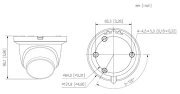 IP-КАМЕРА DAHUA IPC-HDW2549TM-S-IL-0280B-ЧЕРНАЯ