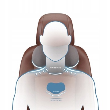 2x подушка для поддержки шеи и спины автомобиля