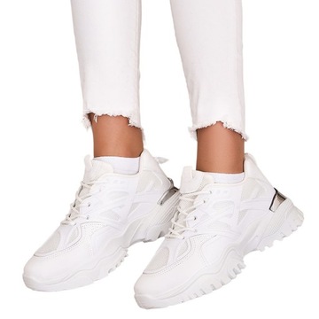 BIAŁE SNEAKERSY DAMSKIE SETTSET 36