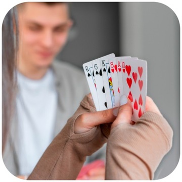 ТРАДИЦИОННЫЕ ИГРОВЫЕ КАРТЫ ДЛЯ ПОКЕРА BRIDGE FAMILY CARD ИГРОВАЯ КОЛОДА 54 ШТ.