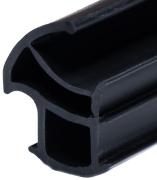 USZCZELKA DO DRZWI STALOWYCH CZARNA STL-1 1 mb