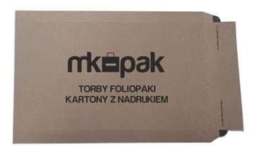 koperta papierowa colompac 25x36 B4 logo nadruk 500szt papieropak ecommerce