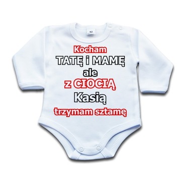 Bodziak z ciocią TWOJE IMIĘ trzymam sztamę - 98 dł