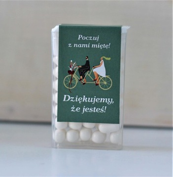 TICTACI podziękowania ślubne UPOMINKI WESELNE