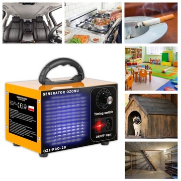 GENERATOR OZONU OZONATOR MOCNY DO DOMU SAMOCHODU sterylizacja dezynfekcja