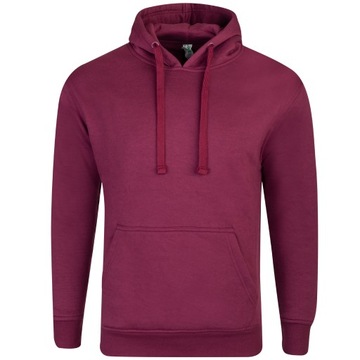 BLUZA MĘSKA Z KAPTUREM BAWEŁNA KIESZEŃ KANGUREK r. M