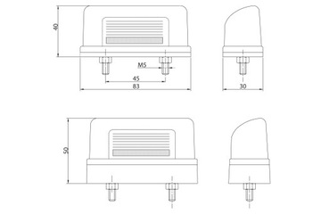 Podświetlenie tablicy rejestracyjnej FRISTOM FT-022 lampka oświetlenie