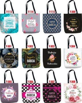 Сумка-шоппер, подарок на День бабушки.