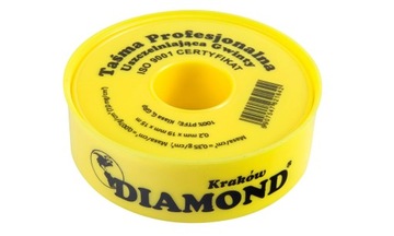 Taśma teflonowa profesjonalna 15mx19mmx0,2mm