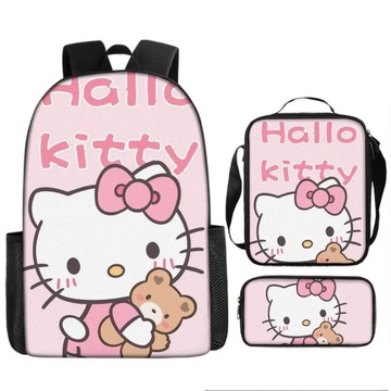 НОВЫЙ ШКОЛЬНЫЙ НАБОР Hello Kitty, РЮКЗАК А4, СУМКА, ЧЕХОЛ-КАРАНДАШ