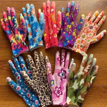 5x V2 САДОВЫЕ РАБОЧИЕ ПЕРЧАТКИ ЗАЩИТНЫЕ ЖЕНСКИЕ ПЕРЧАТКИ ЦВЕТ 5 пар МИКС