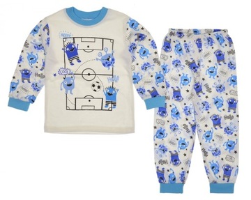 PIŻAMA piżamka KOMPLET PIŁKA NOŻNA - ROZ. 92