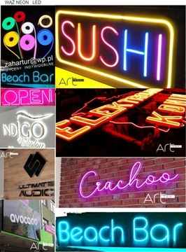 Светодиодный неон ЛЮБОЙ ТЕКСТ Рекламная вывеска Украшение