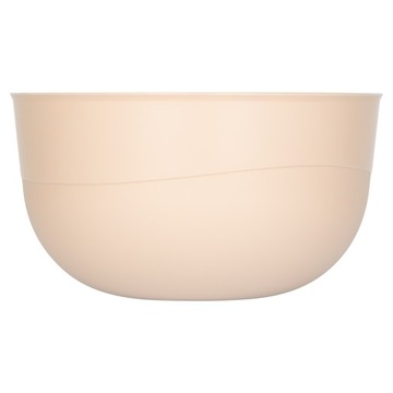 MISECZKA MISKA KUCHENNA PLASTIKOWA DO ŻYWNOŚCI NIETŁUKĄCA 1,2L 16CM BEŻOWA