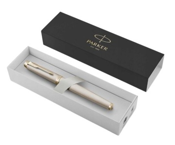 Parker Pióro wieczne IM Monochrome champagne szampański opakowanie prezent