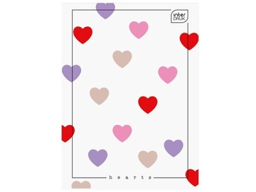 INTERDRUK NOTES A6 KRATKA Zeszyt 50 Kartek SERCE