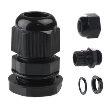 Dławik Kablowy Dławnica Kablowa Z Gwintem Czarny PG 11 5-10 mm IP68 1szt