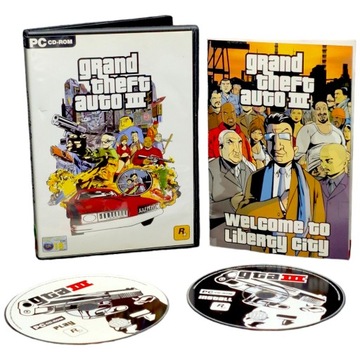 GTA 3 GRAND THEFT AUTO III PREMIEROWE ENG PC BOX PUDEŁKOWE #1