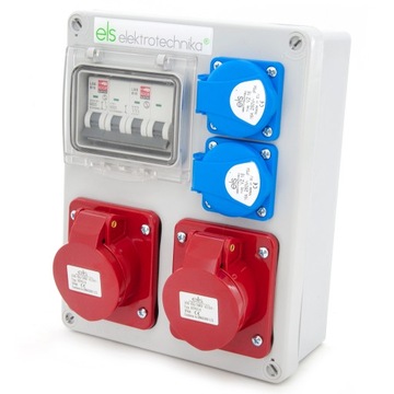 ROZDZIELNICA ROZDZIELNIA BUDOWLANA 2*16A/4P 2*230V