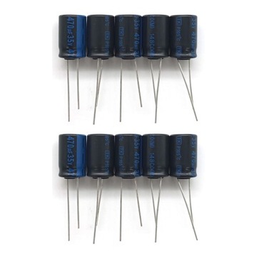 10 sztuk kondensator Elko TKR 470uF 35 V ±20% -40°C ~ 105°C Low
